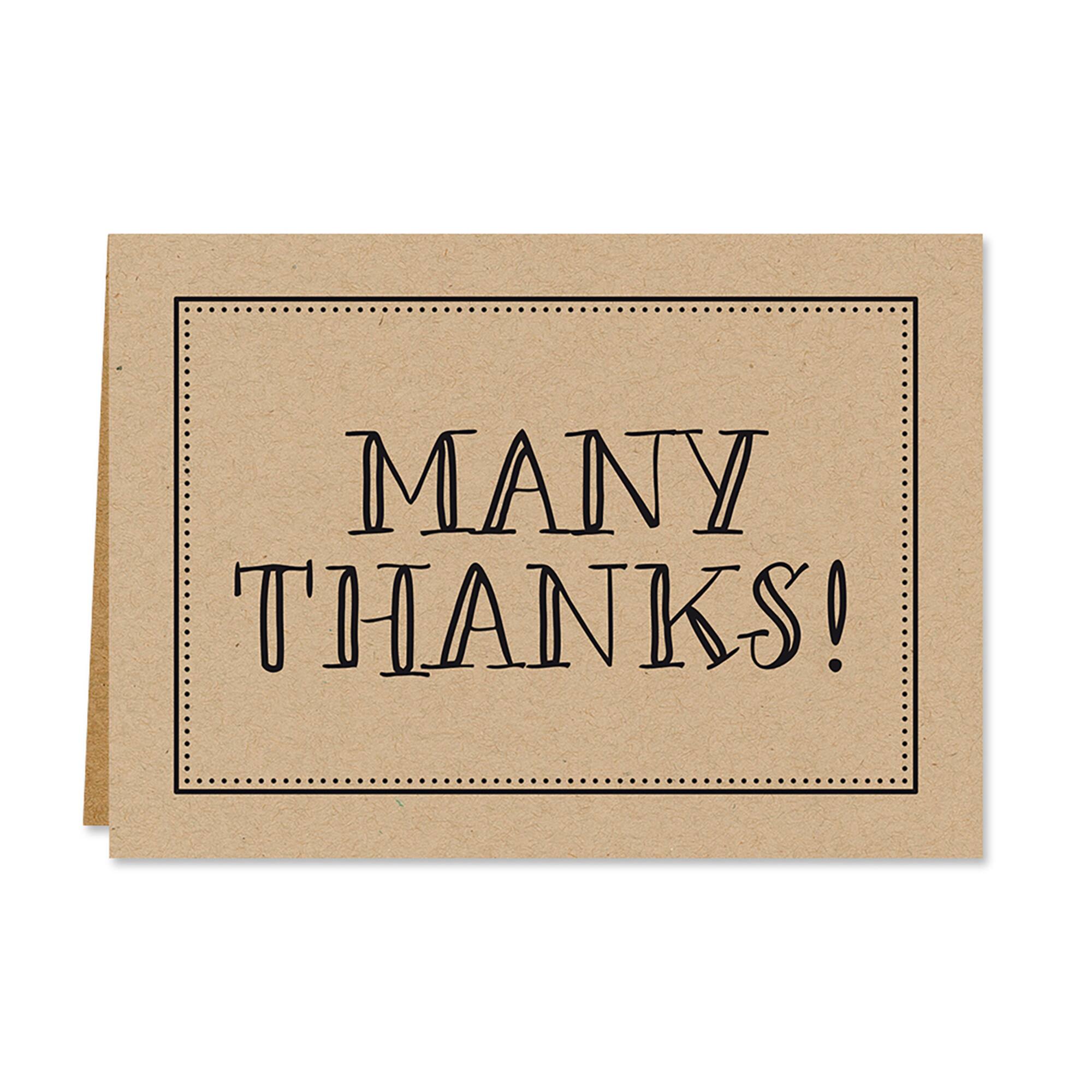 Hortense B. Hewitt Co. Kraft Thank You Cards